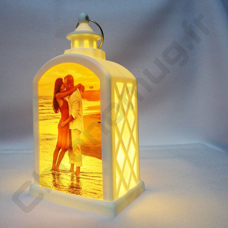 Lanterne Personnalisée LED Blanche