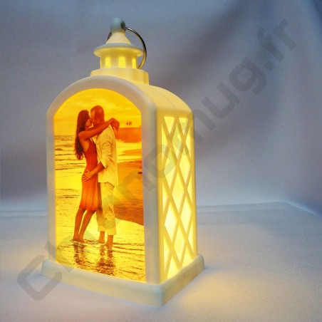 Lanterne Personnalisée LED Blanche