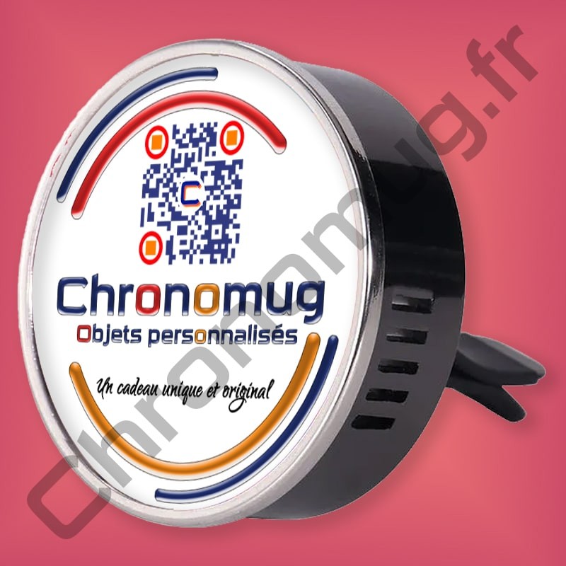 Désodorisant diffuseur de voiture personnalisé avec photo texte logo à clipser
