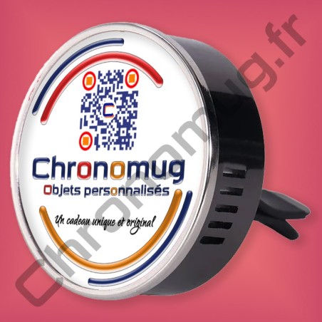 Désodorisant diffuseur de voiture personnalisé avec photo texte logo à clipser