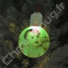Boule de Noël personnalisée en acrylique avec éclairage LED RGB