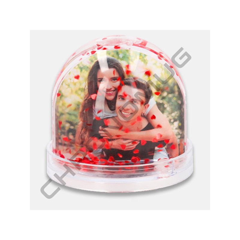 Boule photo coeur  personnalisée Lyon Villeurbanne