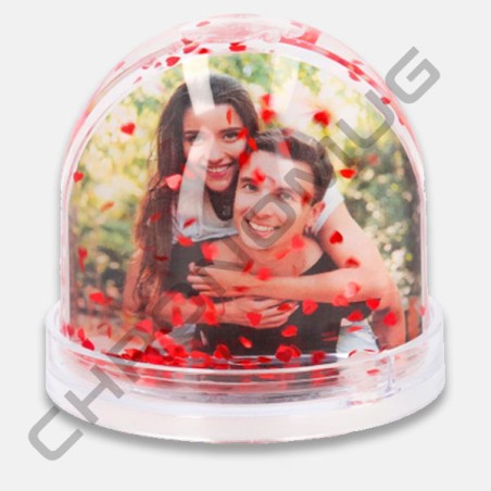 Boule photo coeur  personnalisée Lyon Villeurbanne