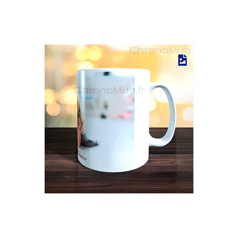Mug personnalisé réalisé en moins de 30 minutes