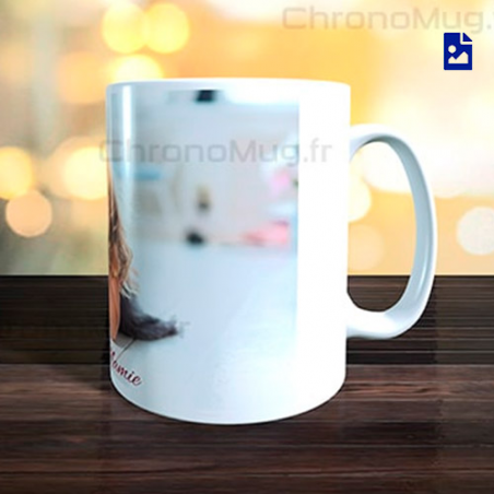 Mug personnalisé réalisé en moins de 30 minutes