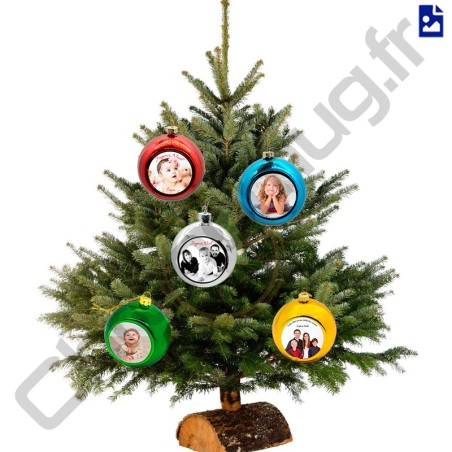 boule de noel personnalisée pour decorer le sapin