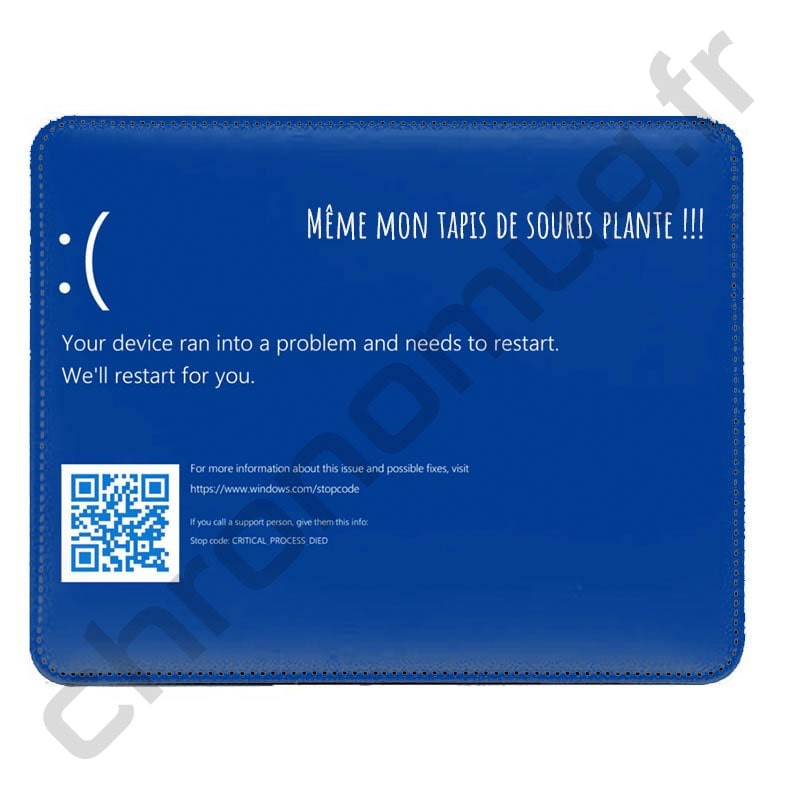 Tapis de souris dur en simili cuir personnalisé photo