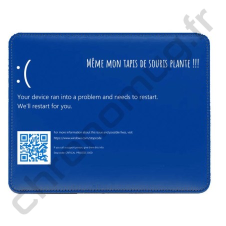 Tapis de souris dur en simili cuir personnalisé photo