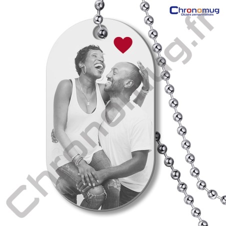 Plaque d'identité US "Dog Tag" Personnalisée