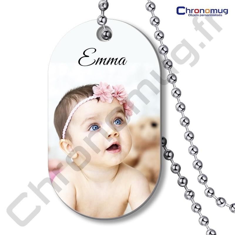 Pendentifs duo dogtags acier personnalisés